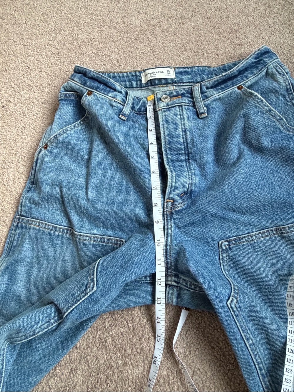 🍁 ABERCROMBIE + FITCH - The Dad High Rise - Size 30 - FLAW - Picture 3 of 9